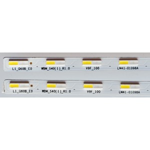 KIT DE LED'S PARA TV SAMSUNG ((2 PIEZAS)) / NUMERO DE PARTE BN96-50383A / L1_Q60B_E0 WBM_S40(1)_R1.0 V9F_100 LM41-01098A / L1_Q60B_E0 / WBM_S40(1)_R1.0 / V9F_100 / PANEL CY-RT055HG / MODELOS QN55Q6D / QN55Q60 / QN55LS03 / QN55Q7D / QN55Q70 / QN55Q80